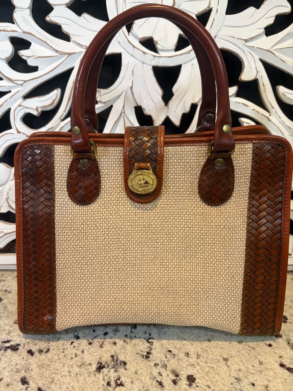 Brahmin Vintage Harbour Collection Top-Handle Doctor Bag